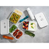 Fresh & Save, Vakuum set lunchboxar, 6-st/L, Semitransparent-Gr&aring;/ Blandade f&auml;rger, Plast, small 2