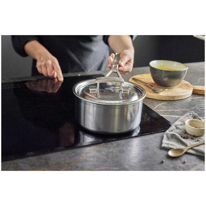 Industry 5, 2.25 qt Sauce Pan With Lid, 18/10 Stainless Steel , large 2