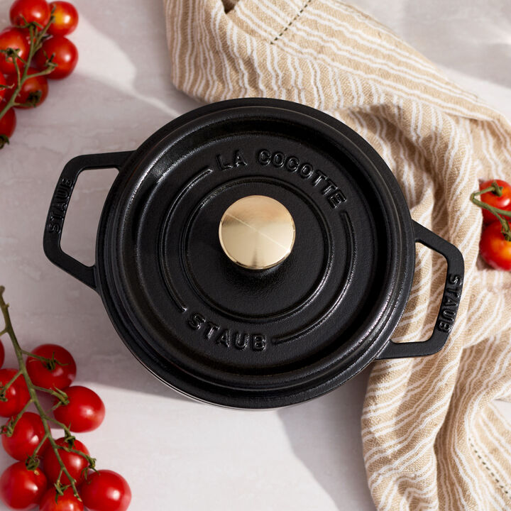 La Cocotte, 1.25 l cast iron round Cocotte, black, large 4
