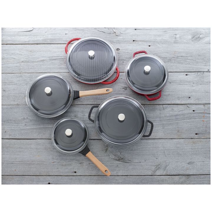 Cast Iron - Accessories, 12-inch Glass Domed Lid, large 2