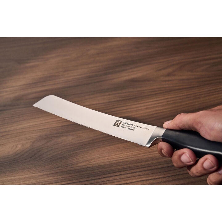 VIER STERNE, Brotmesser 23 cm, Invertierte Welle, large 2