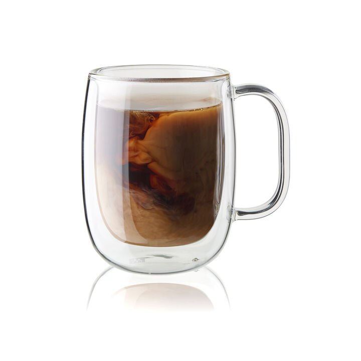Sorrento Plus Double Wall Glassware, 12-oz-/-4-pc  Mug Set, large 3