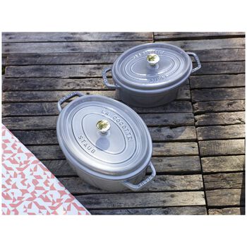 D&ouml;k&uuml;m Tencere | Grafit Gri | 15 cm | 600 ml | oval,,large 6