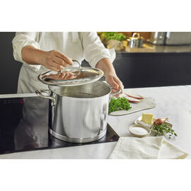 8.5 qt Stock Pot With Lid, 18/10 Stainless Steel 