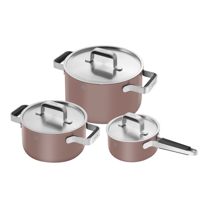 Pure, 6-pc, 18/10 Stainless Steel, Pots And Pans Set, large 1