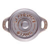 Ceramique, Mini cocotte rotonda - 10 cm, grigio antico, small 4