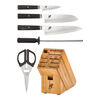 MIZU, 6 Piece, Knife block set, black, small 1
