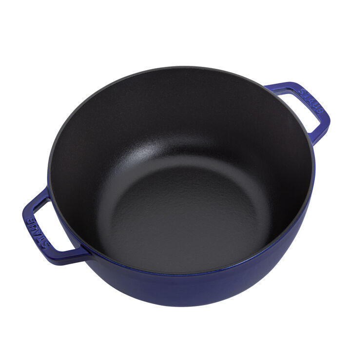 Cast Iron, 5 qt, Essential French Oven, Dark Blue, large 4