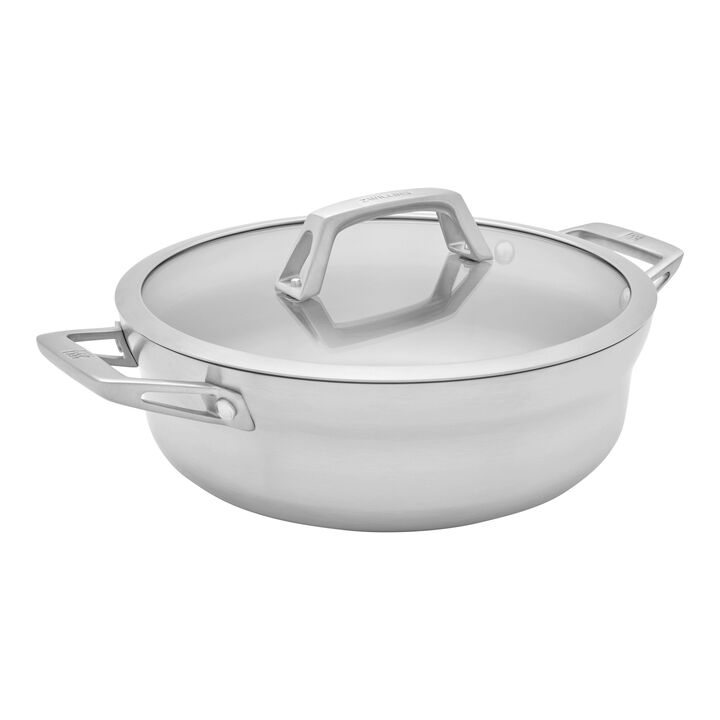 Motion Stainless Steel, 4 qt, Stainless Steel, Chef's Pan, large 1