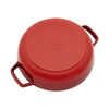Braisers, 2.5 l cast iron round Braiser with Dragon Lid, cherry, small 3