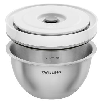 Vacuum bowl S / 12 cm, paslanmaz &ccedil;elik, Metalik Gri,,large 2