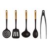 5 Piece silicone Kitchen gadgets sets, black, small 1