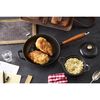 Pans, Padella con manico in legno - 24 cm, ghisa, Nero opaco, small 4