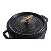 La Cocotte, Cocotte Buster+Punch 24 cm, rund, Schwarz, Gusseisen, small 7