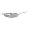 12.5-inch, 18/10 Stainless Steel, Fry Pan With Helper Handle,,large