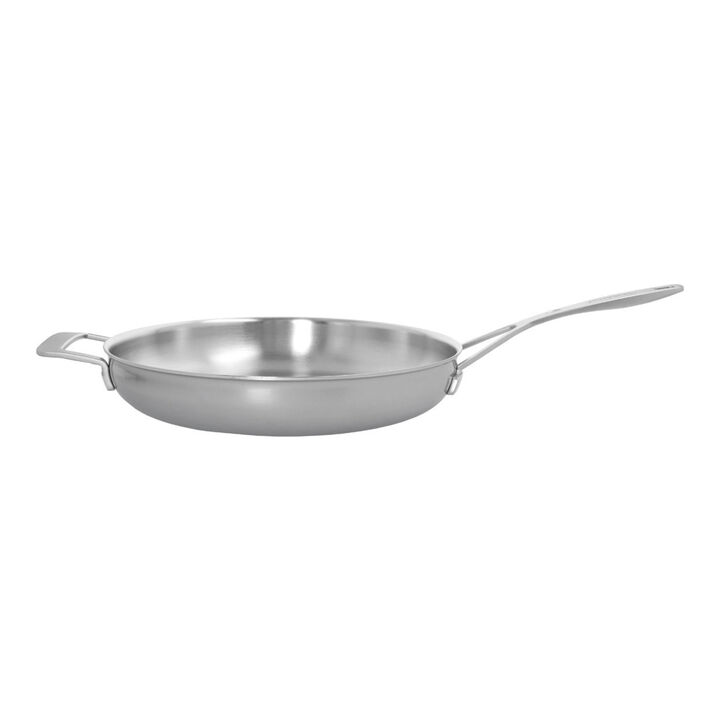 Industry 5, 12.5-inch, 18/10 Stainless Steel, Fry Pan With Helper Handle, large 1