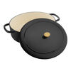 Bellamonte, Cocotte 37 cm, oval, Schwarz, Gusseisen, small 3