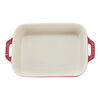 Ceramique, Ovenschaal 20 cm, Rechthoekig, Kersenrood, small 3