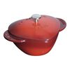 Cast Iron, 1.75 qt, Heart, Dutch Oven, Cherry, small 1