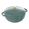 La Cocotte, 24 cm round Cast iron French oven eucalyptus, small 1