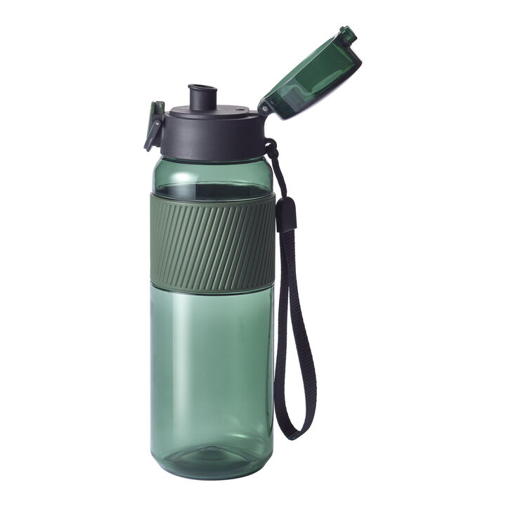Bottle, Drinking bottle, 680 ml, tritan, Dark Green, large 2