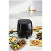 CERAMIC COATED AIR FRYER, Air fryer 4 l, black, small 7
