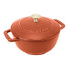 鋳物ホーロー鍋, Wa-NABE・フレンチオーブン 16 cm, 鋳鉄, small 1