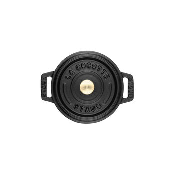 Mini D&ouml;k&uuml;m Tencere | Siyah | 10 cm | 250 ml | yuvarlak,,large 6
