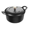 Specialities, 2.5 l cast iron round La coquette, black, small 1