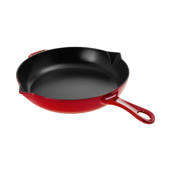 Pans, 26 cm / 10 inch cast iron Frying pan, cherry - Visual Imperfections, large 2