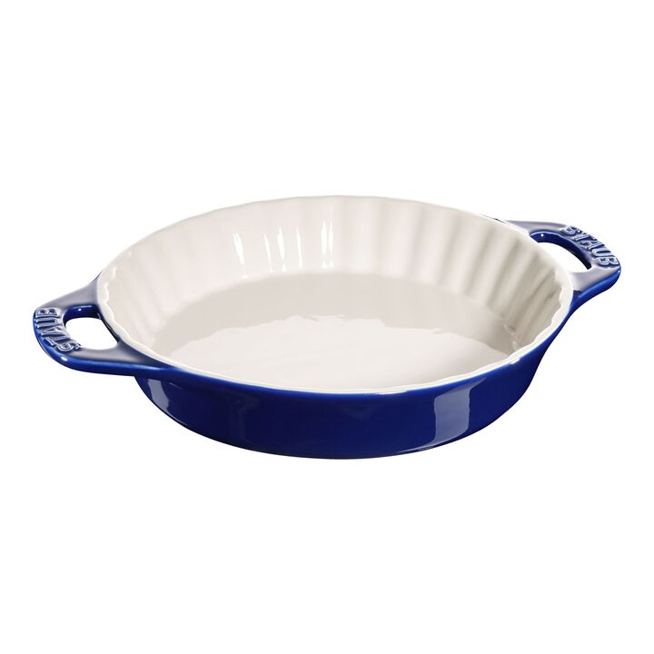 Ceramique, 24 cm ceramic Pie dish dark-blue, large 1