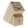 Storage, Birch, TWIN Birchwood Knife Block Empty, small 1