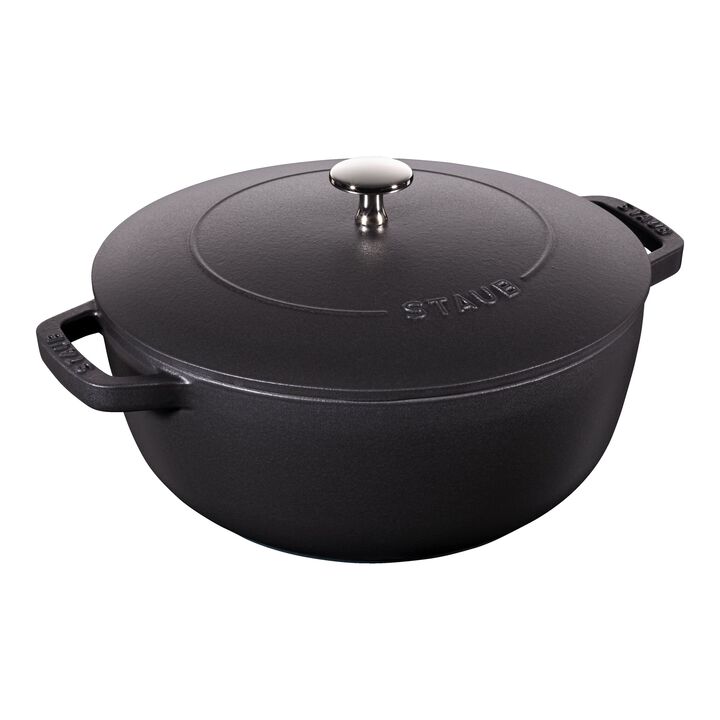 Cast Iron, 3.75 qt, French oven, Matte Black - Factory Second, large 1