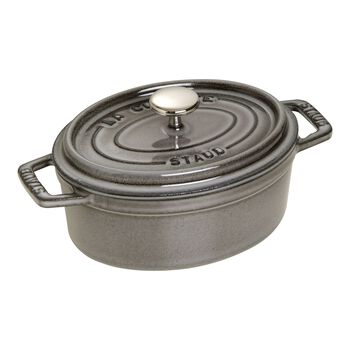 D&ouml;k&uuml;m Tencere | Grafit Gri | 15 cm | 600 ml | oval,,large 1