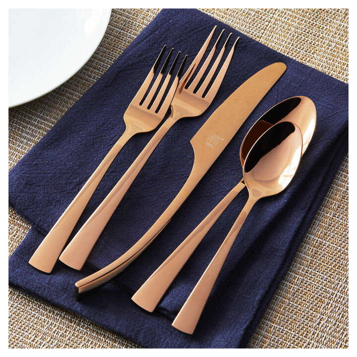 Bellasera, 20 Piece Flatware Set polished, rose, large 3