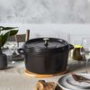Cast Iron, 4 qt, Round, Dutch Oven, Matte Black, small 2