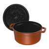 Cast Iron, 7 qt, Round, Cocotte, Burnt Orange - Factory Second, small 3