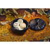 Stoneware, 0.5 qt, Pumpkin, Petite Dutch Oven, Matte Black, small 9