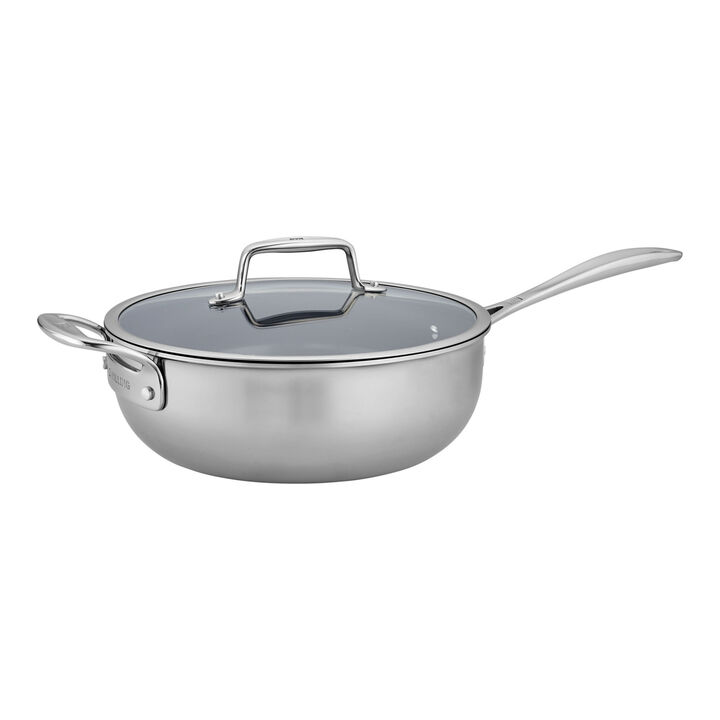Clad CFX, 10-inch, Non-stick, Stainless Steel Ceramic Perfect Pan , large 1