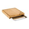 BBQ+, 15.5-inch x 12-inch Cutting Board With Tray, Bamboo , small 1