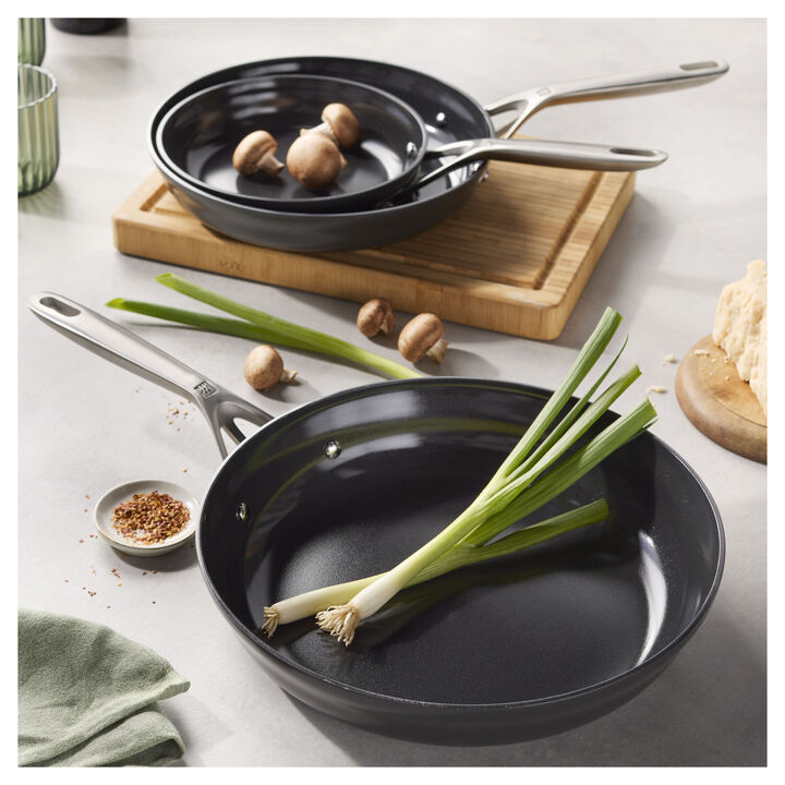Motion Ceramic, 3-pc, Non-stick, Fry Pan Set Ceramic Coating, large 3