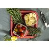 Ceramique, 5-pcs square ceramic Appetiser set cherry, small 3