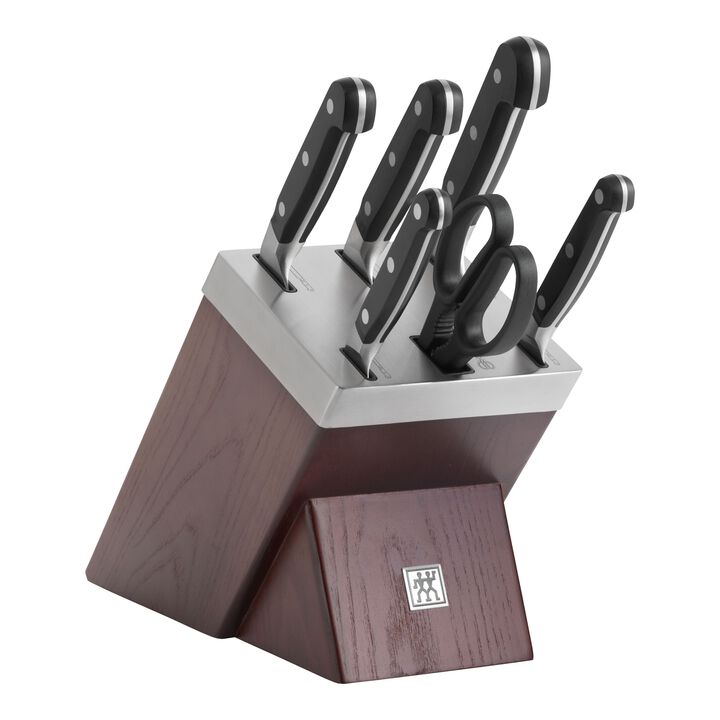 Pro, Set di coltelli con ceppo, 7-pz., marrone, large 1