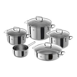 Batería de cocina  5-pzs, 18/10 Acero inoxidable