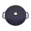 Braisers, 28 cm round Cast iron Saute pan Chistera dark-blue, small 5