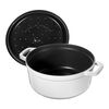 Cast Iron, 4 qt, Round, Dutch Oven, Pure White, small 9