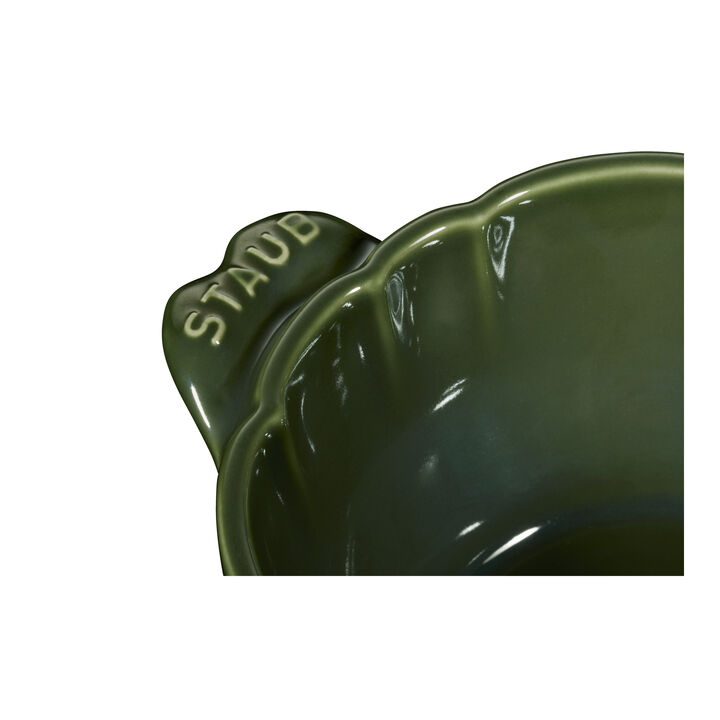 Stoneware, 0.475 qt, Artichoke, Petite Dutch Oven, Basil, large 3
