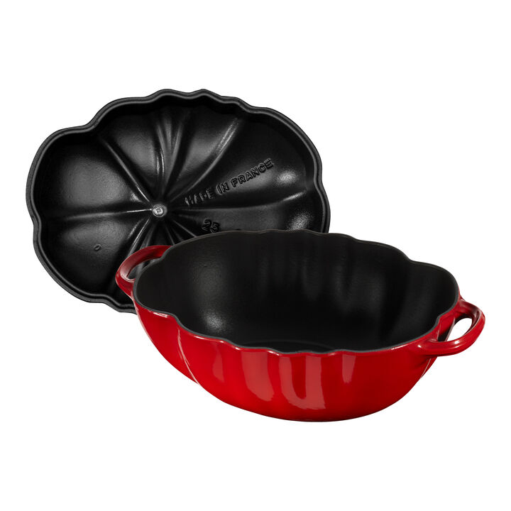 La Cocotte, 2.8 l cast iron tomato Cocotte, cherry - Visual Imperfections, large 3