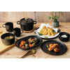 Dining Line, プレート フラット 22 cm, セラミック, ブラック, small 6