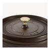 La Cocotte, 3.7 l cast iron round Cocotte, chocolate, small 6